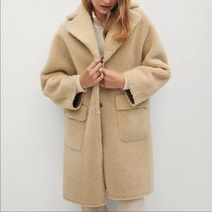 TRADE/Mango🔥 reversible Sherpa coat nwt!🔥